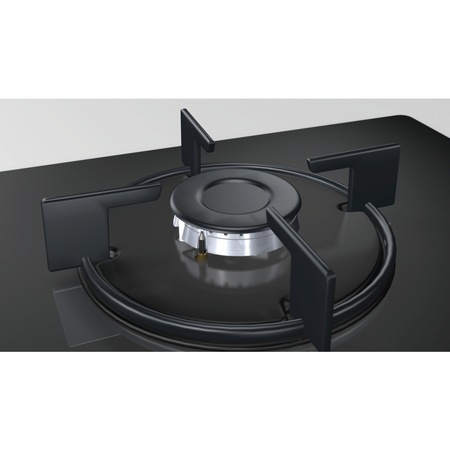 Plita incorporabila Bosch POP6B6B10, Gaz, 4 Arzatoare, Negru