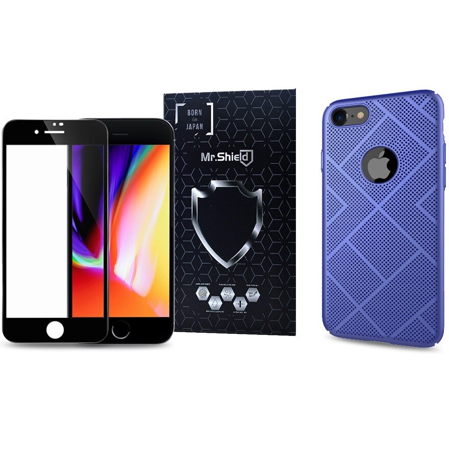 Husa Apple iPhone 8 Nillkin Originala Air + Folie de Sticla Mr.Shield