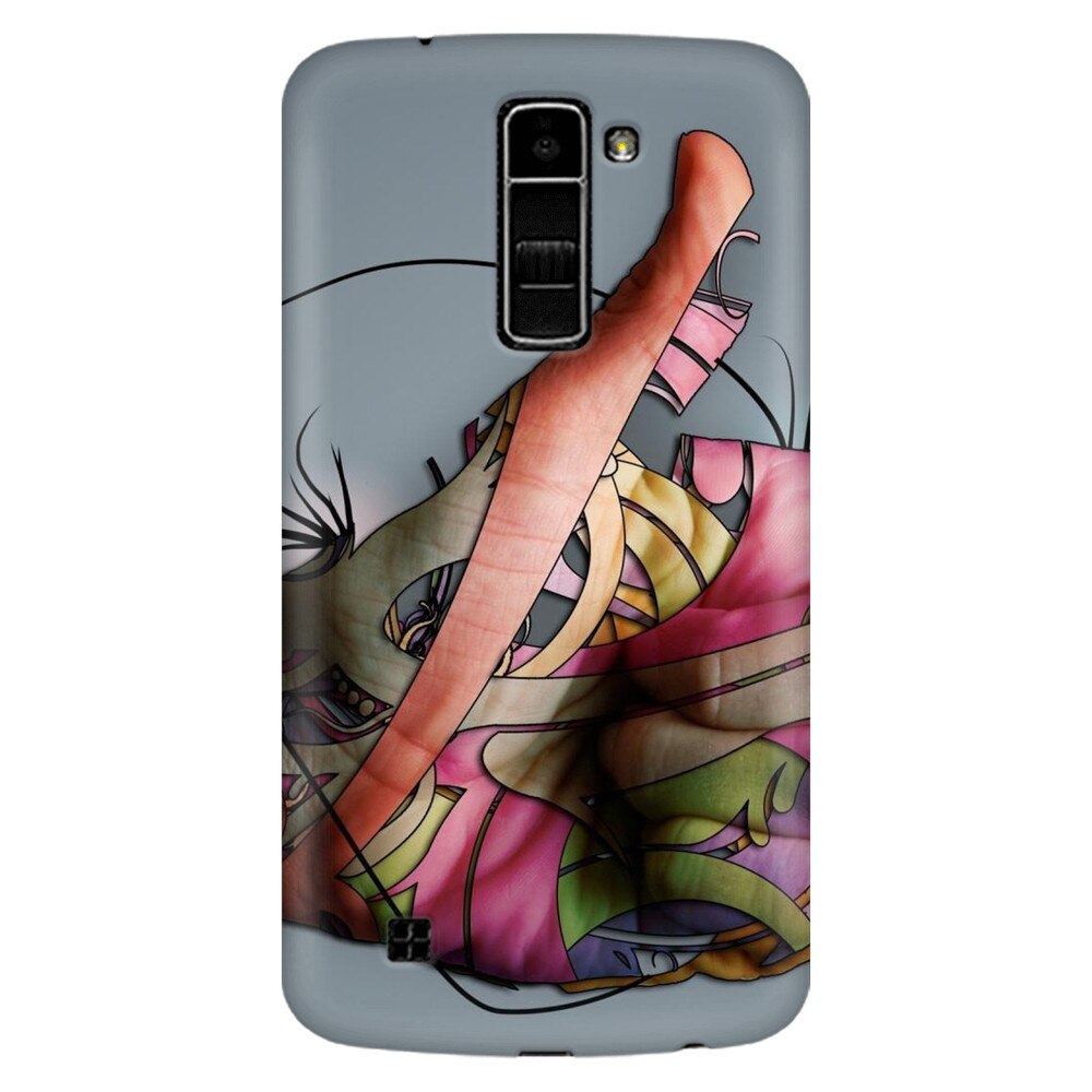 Husa silicon pentru LG K10, Abstract Minimalistic Hands