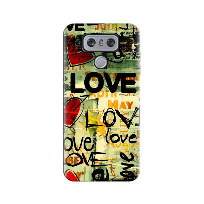 Husa silicon pentru LG G6, Love Artwork