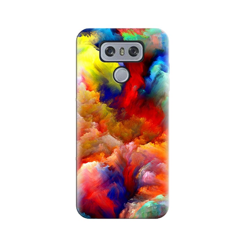 Husa silicon pentru LG G6, Oil Painting Colorful Strokes