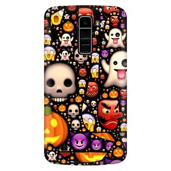 Husa silicon pentru LG K10, Emoji Mess Husa silicon pentru LG K10, Emoji Mess