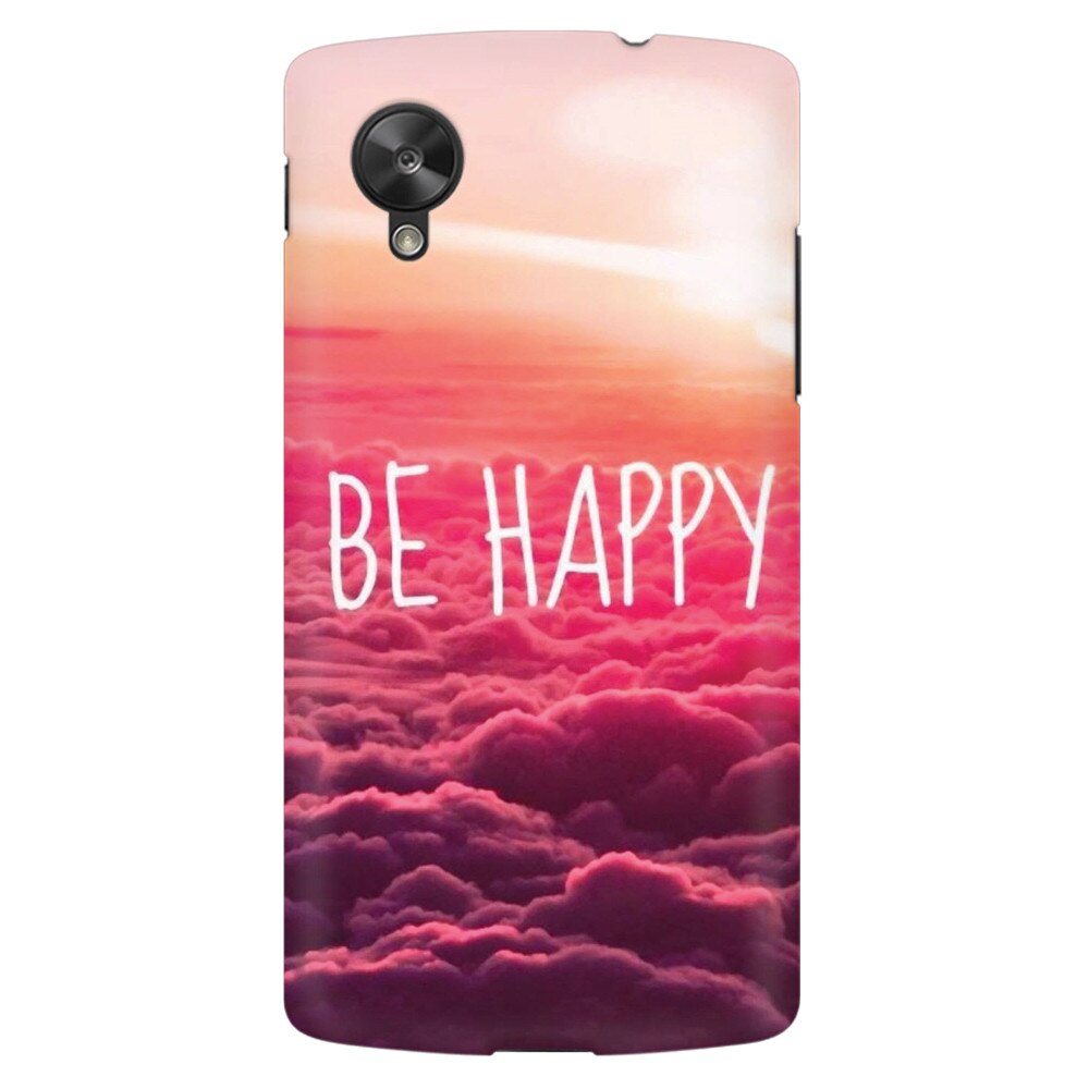 Husa silicon pentru LG Nexus 5, Be Happy Puffy Clouds
