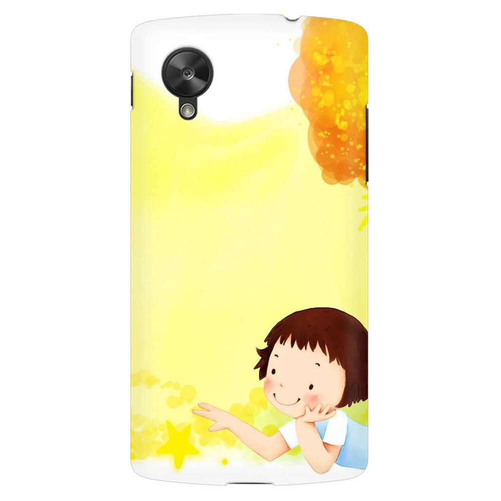 Husa silicon pentru LG Nexus 5, Child Autumn Paint Hd
