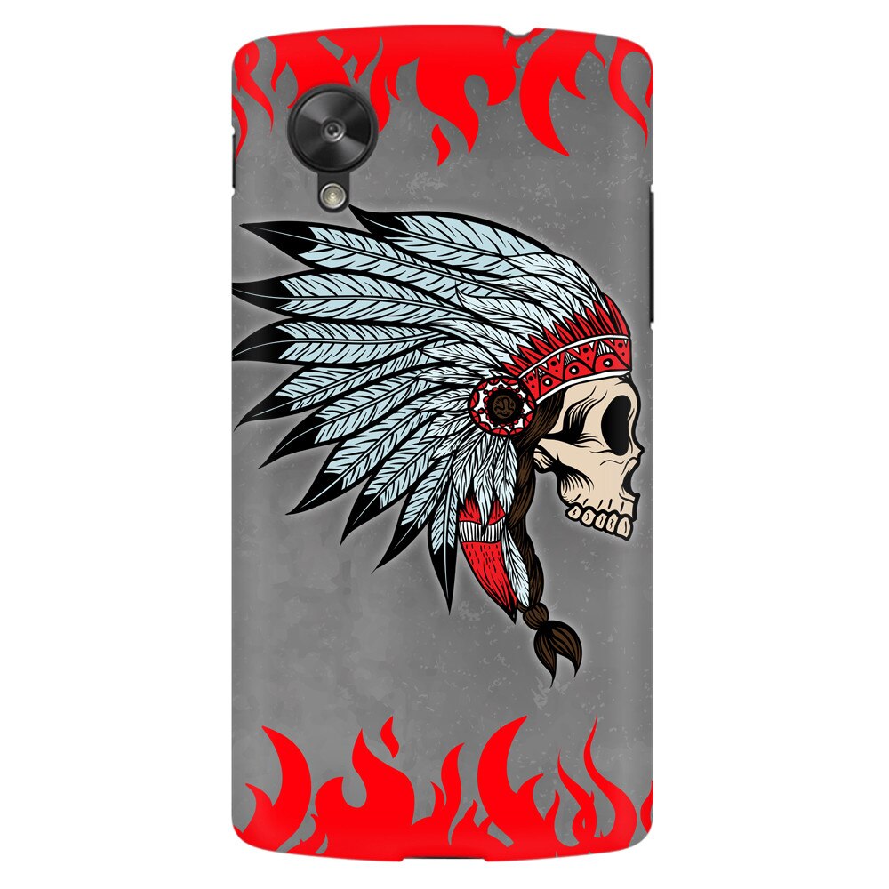 Husa silicon pentru LG Nexus 5, Indian Skull