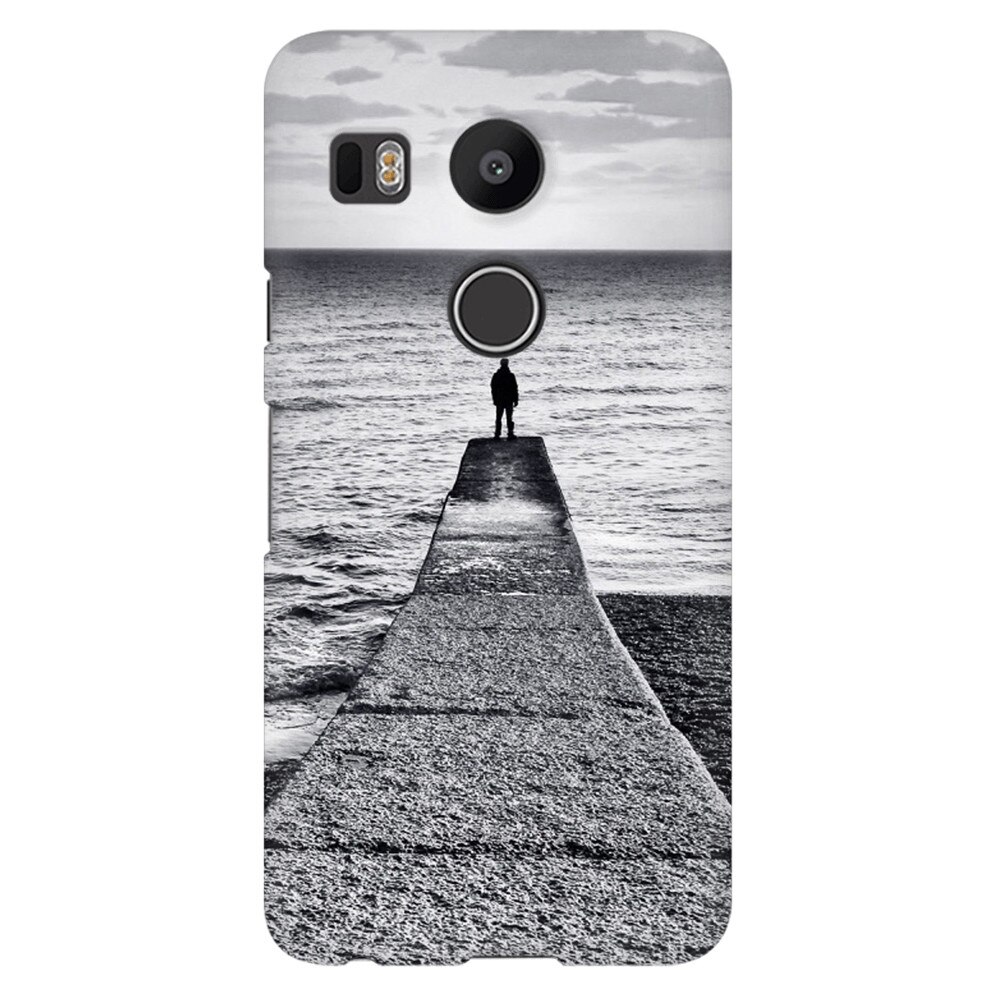 Husa silicon pentru LG Nexus 5x, Abstract Dock Man Grey
