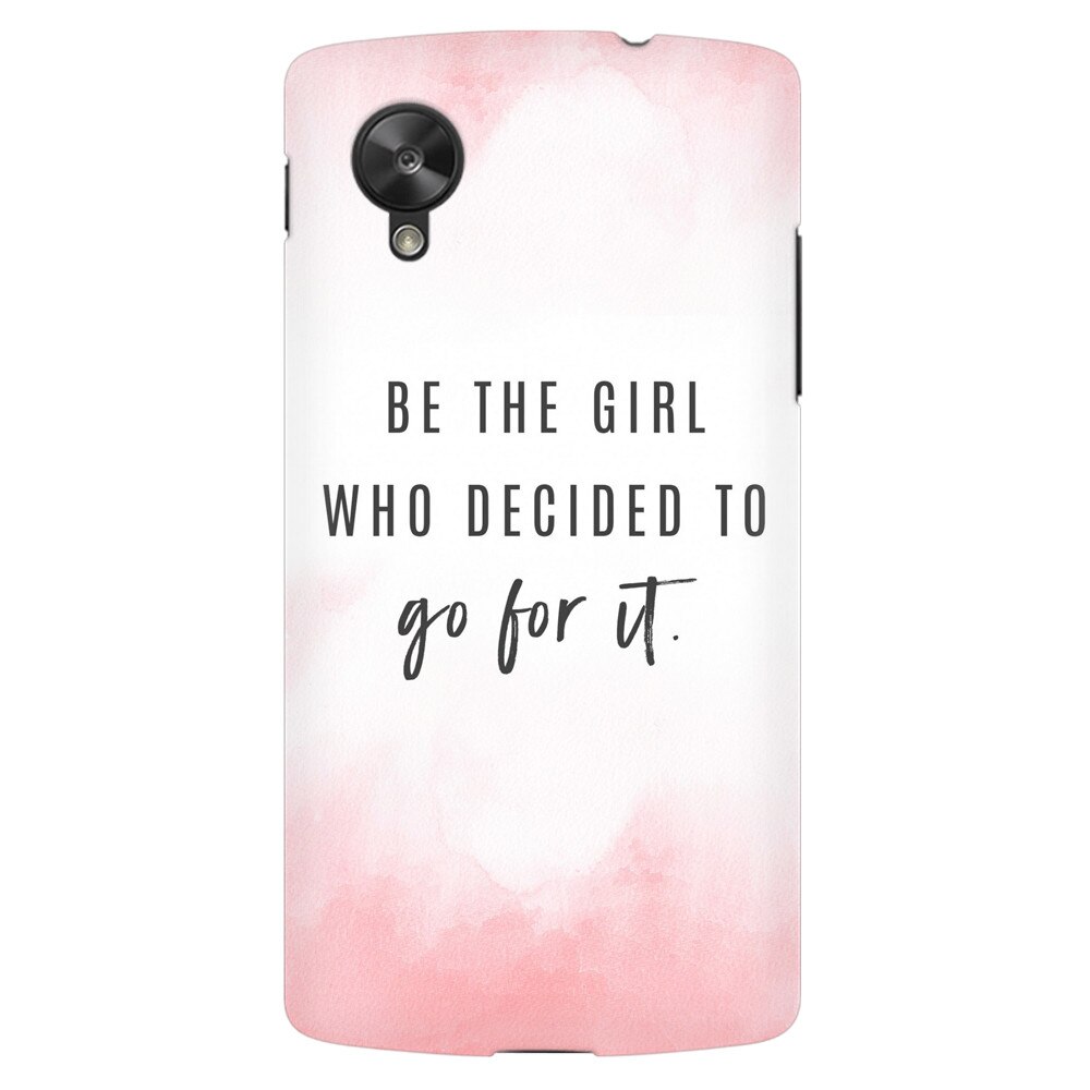 Husa silicon pentru LG Nexus 5, Quotes Pink