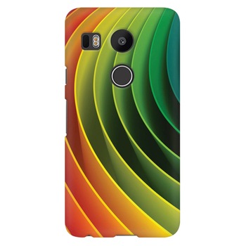 Husa silicon pentru LG Nexus 5x, 3D Multicolor Abstract Lines Husa silicon pentru LG Nexus 5x, 3D Multicolor Abstract Lines