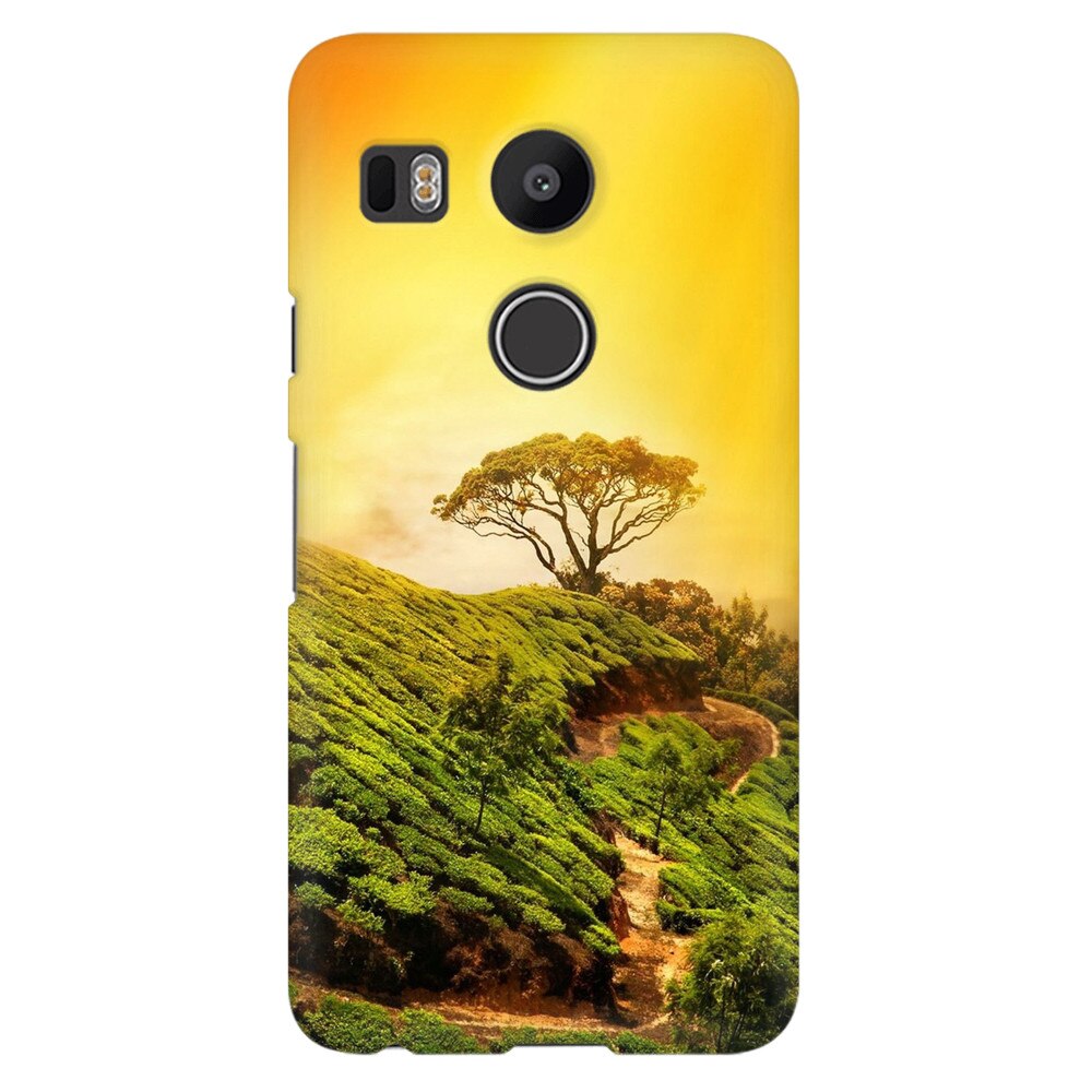 Husa silicon pentru LG Nexus 5x, Hill Top Tree Golden Light