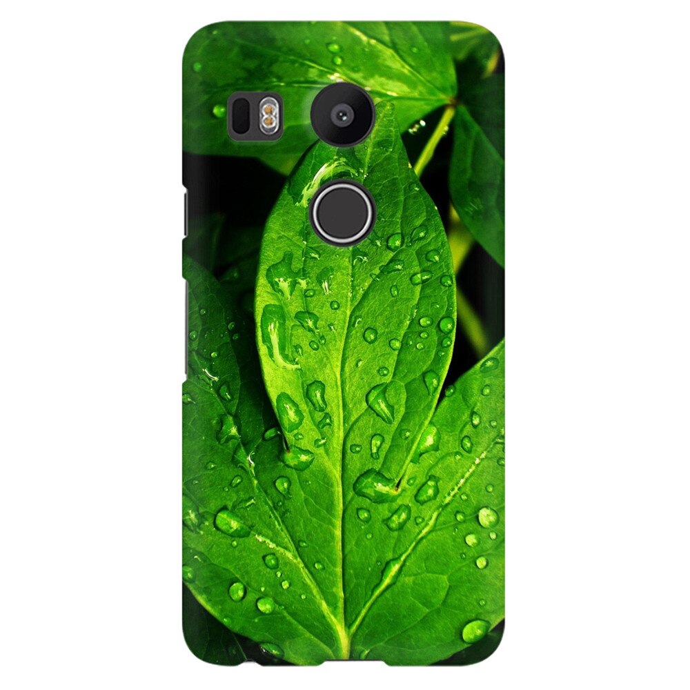 Husa silicon pentru LG Nexus 5x, Leaves And Dew
