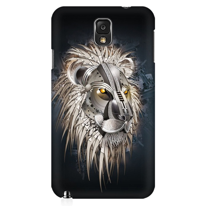 Силиконов калъф за Samsung Galaxy Note 3, Abstract Lion 001