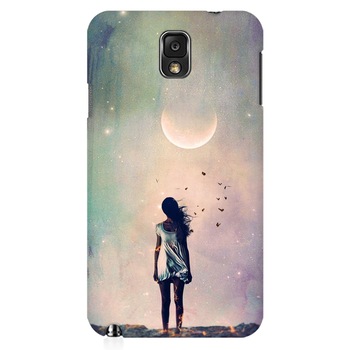 Husa silicon pentru Samsung Galaxy Note 3, Alone Woman Cgi Hd K Husa silicon pentru Samsung Galaxy Note 3, Alone Woman Cgi Hd K