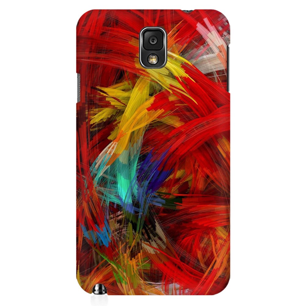 Husa silicon pentru Samsung Galaxy Note 3, Colorful Digital Painting Strokes