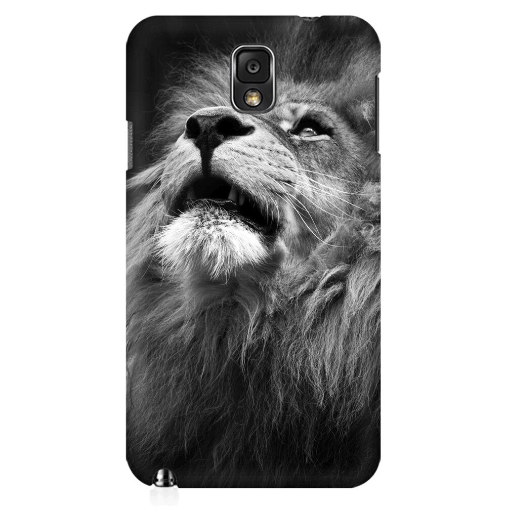 Husa silicon pentru Samsung Galaxy Note 3, Majestic Lion Portrait