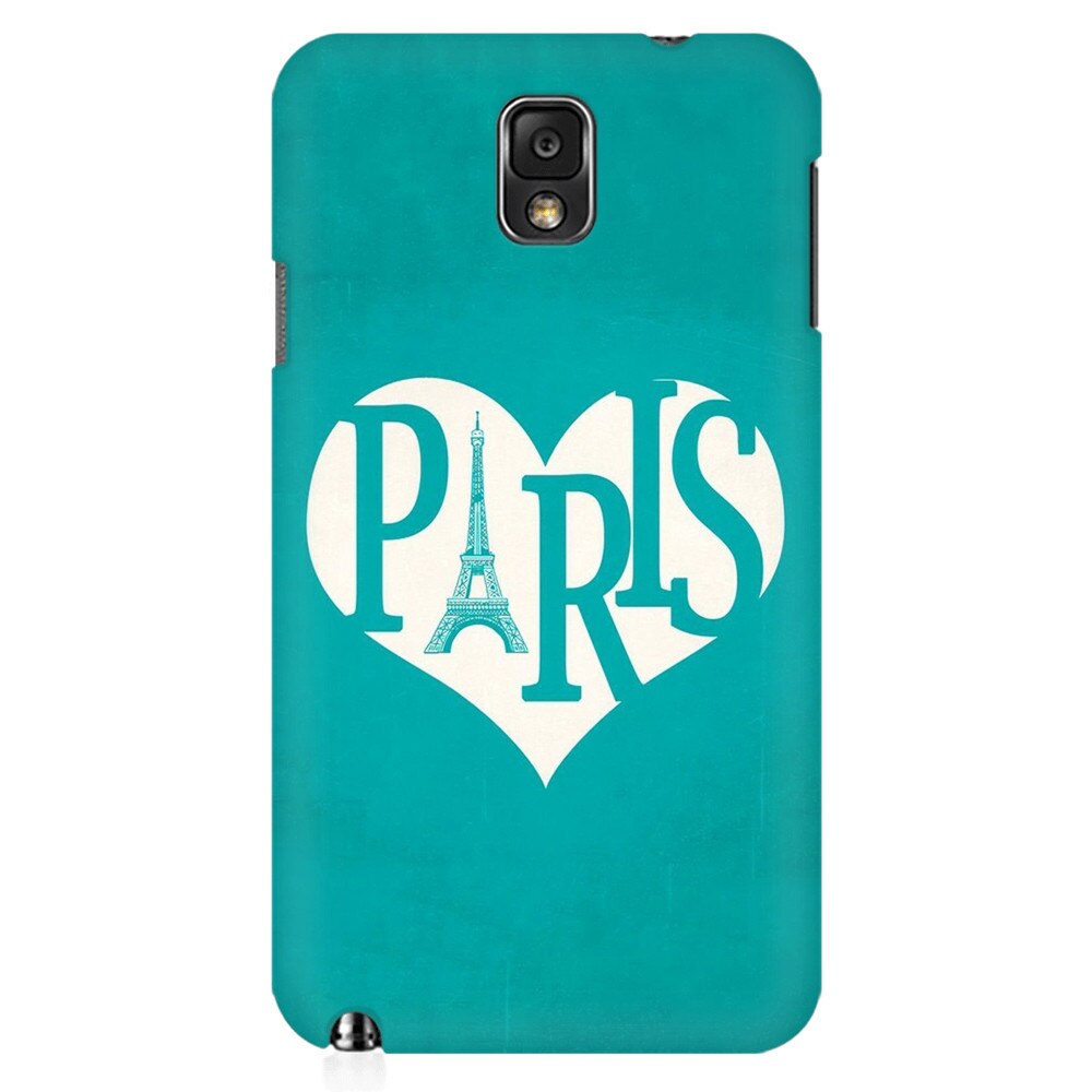 Husa silicon pentru Samsung Galaxy Note 3, I Love Paris