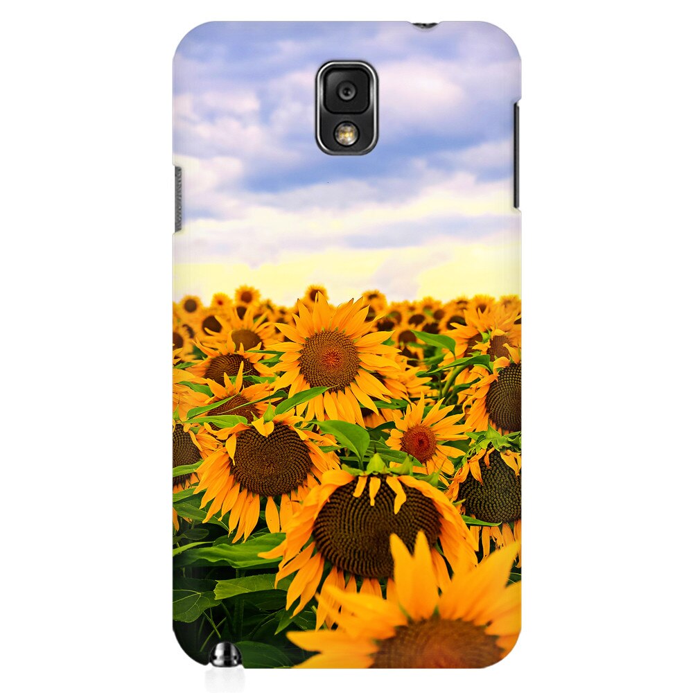 Husa silicon pentru Samsung Galaxy Note 3, Sunflowers