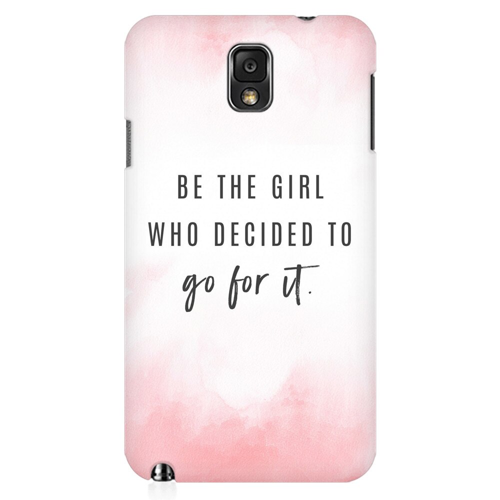 Husa silicon pentru Samsung Galaxy Note 3, Quotes Pink