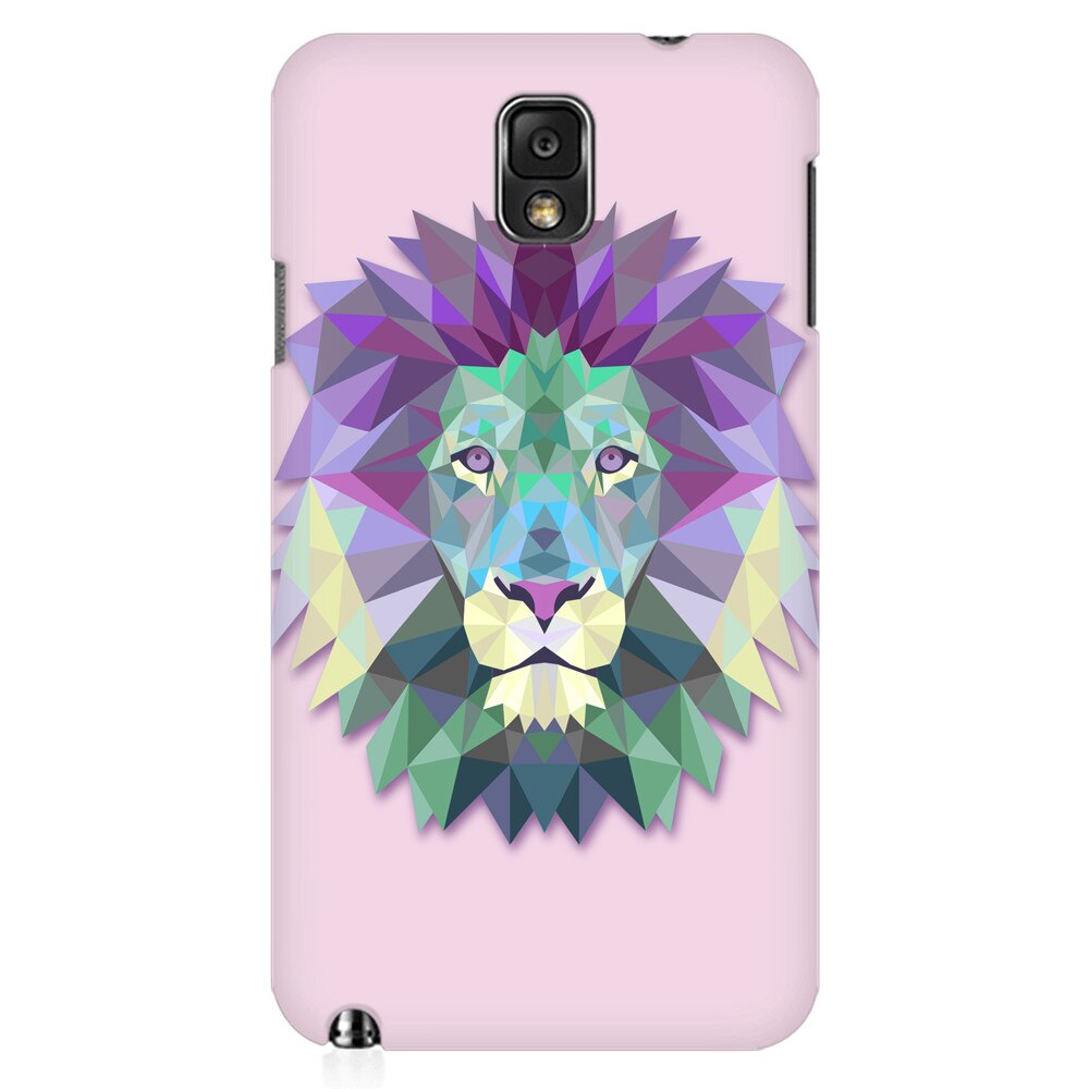 Husa silicon pentru Samsung Galaxy Note 3, Polygon Lion