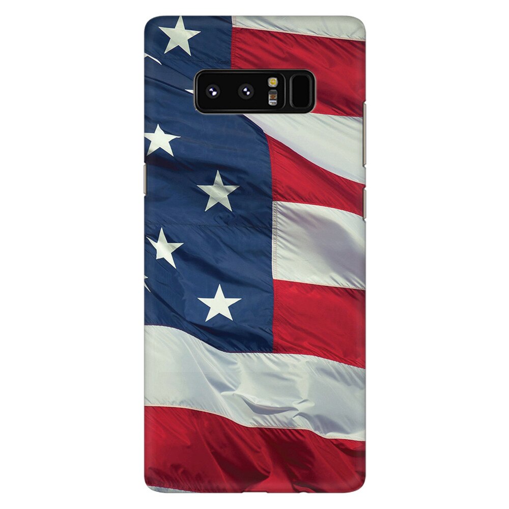 Husa silicon pentru Samsung Galaxy Note 8, American Flag Illustration