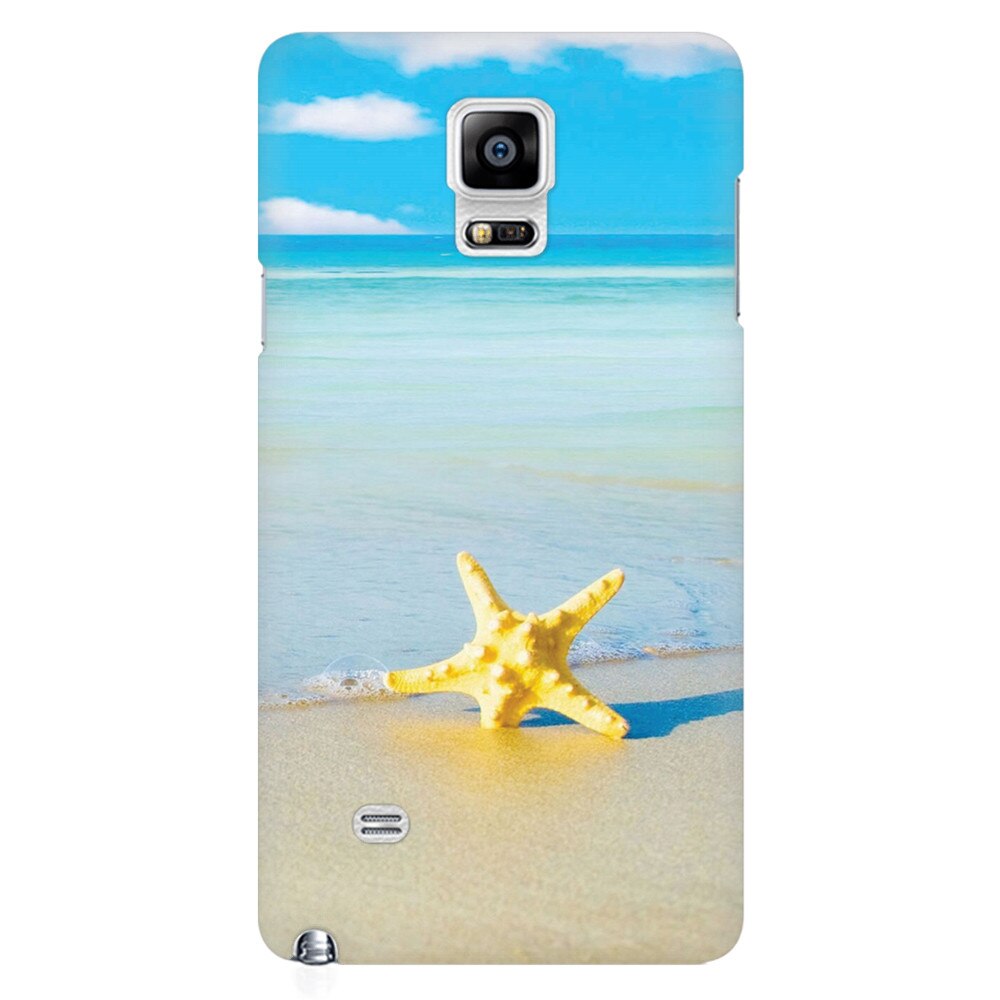 Husa silicon pentru Samsung Galaxy Note 4, Starfish Beach