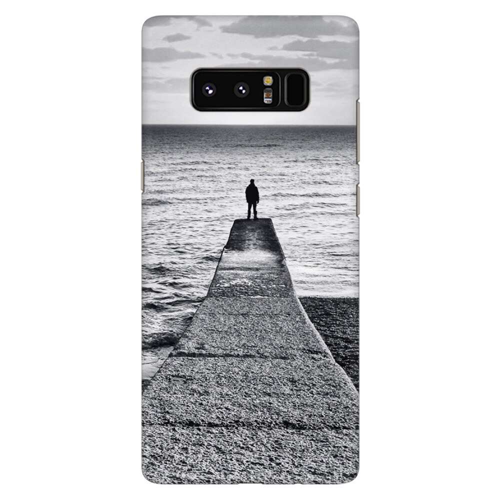 Husa silicon pentru Samsung Galaxy Note 8, Abstract Dock Man Grey