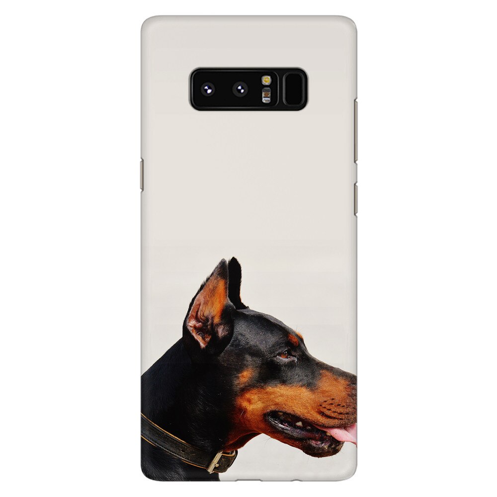 Husa silicon pentru Samsung Galaxy Note 8, Doberman