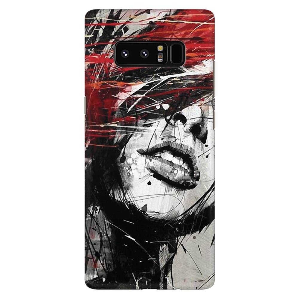 Husa silicon pentru Samsung Galaxy Note 8, Byroglyphics Woman Drawing