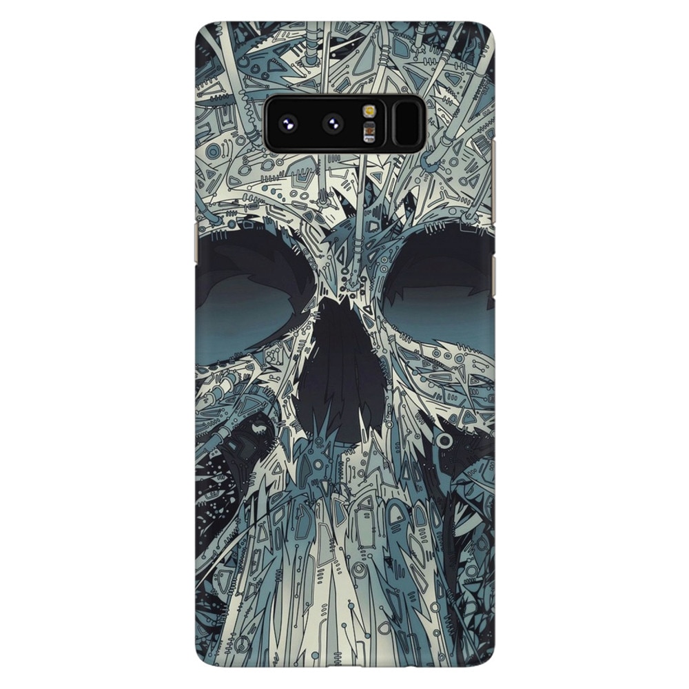 Husa silicon pentru Samsung Galaxy Note 8, Abstract Skull Artwork Illustration
