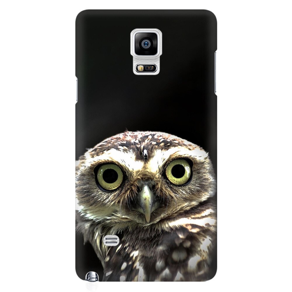 Husa silicon pentru Samsung Galaxy Note 4, Owl In The Dark