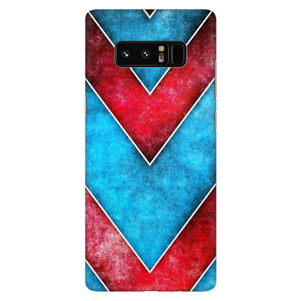 Husa silicon pentru Samsung Galaxy Note 8, Blue And Red Abstract