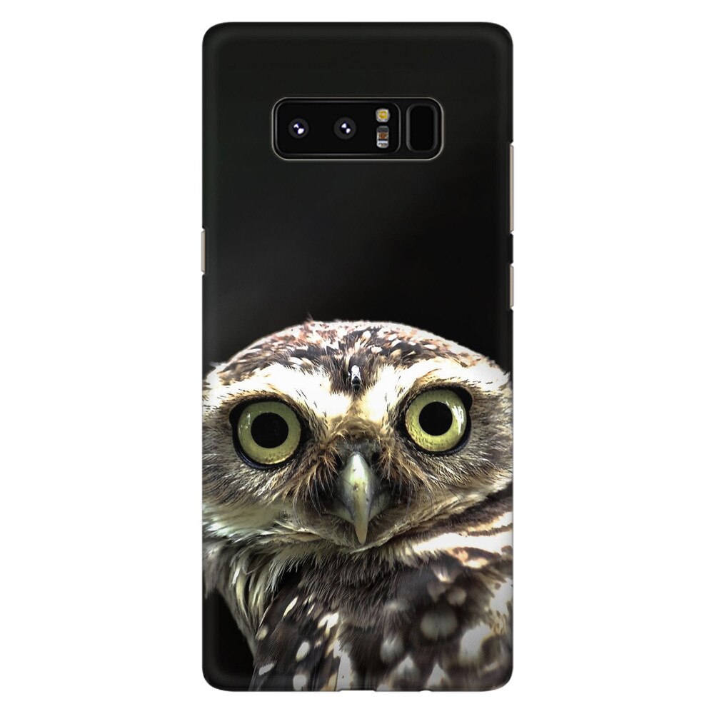 Husa silicon pentru Samsung Galaxy Note 8, Owl In The Dark