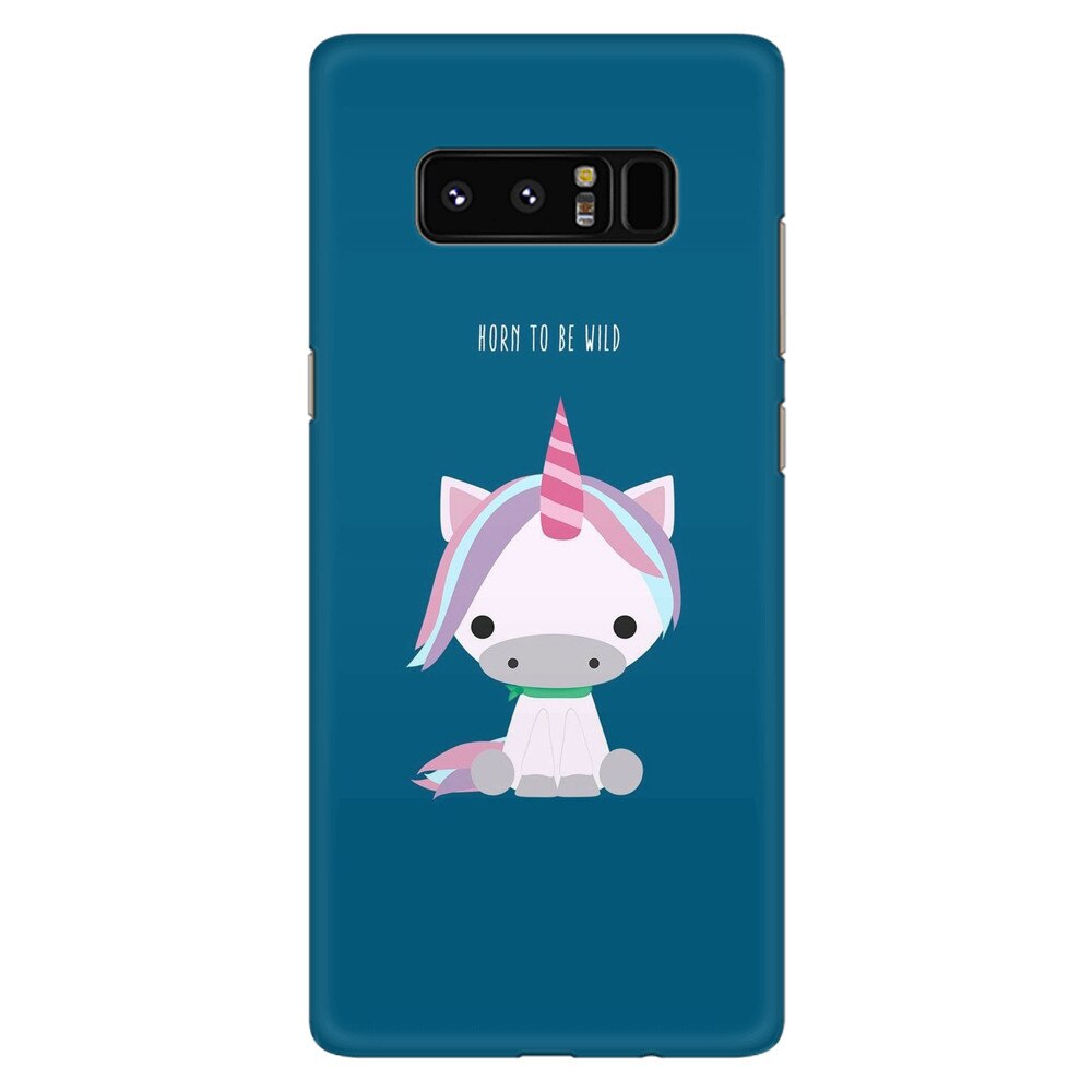 Husa silicon pentru Samsung Galaxy Note 8, Horn To Be Wild Cute Unicorn