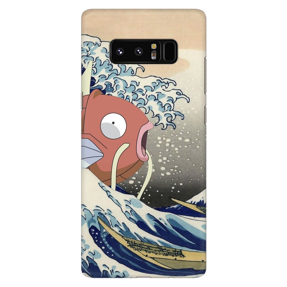 Husa silicon pentru Samsung Galaxy Note 8, Great Wave Fish