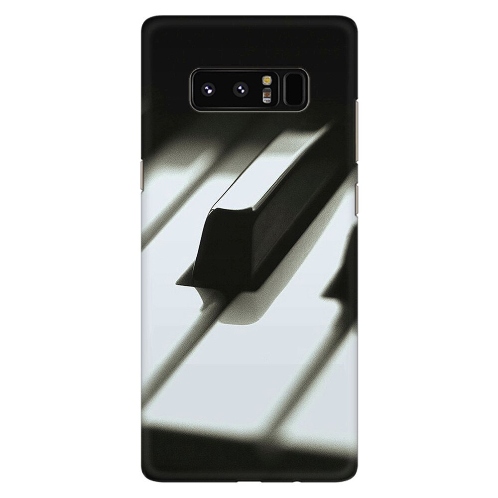 Husa silicon pentru Samsung Galaxy Note 8, Piano Key Close Up Macro