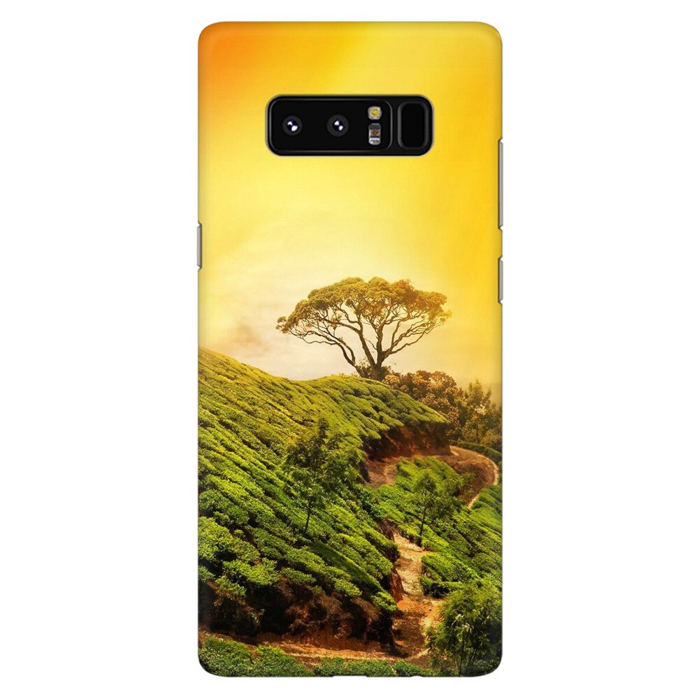 Husa silicon pentru Samsung Galaxy Note 8, Hill Top Tree Golden Light