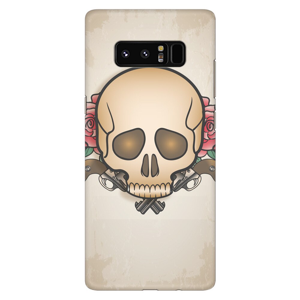 Husa silicon pentru Samsung Galaxy Note 8, Skulls And Roses