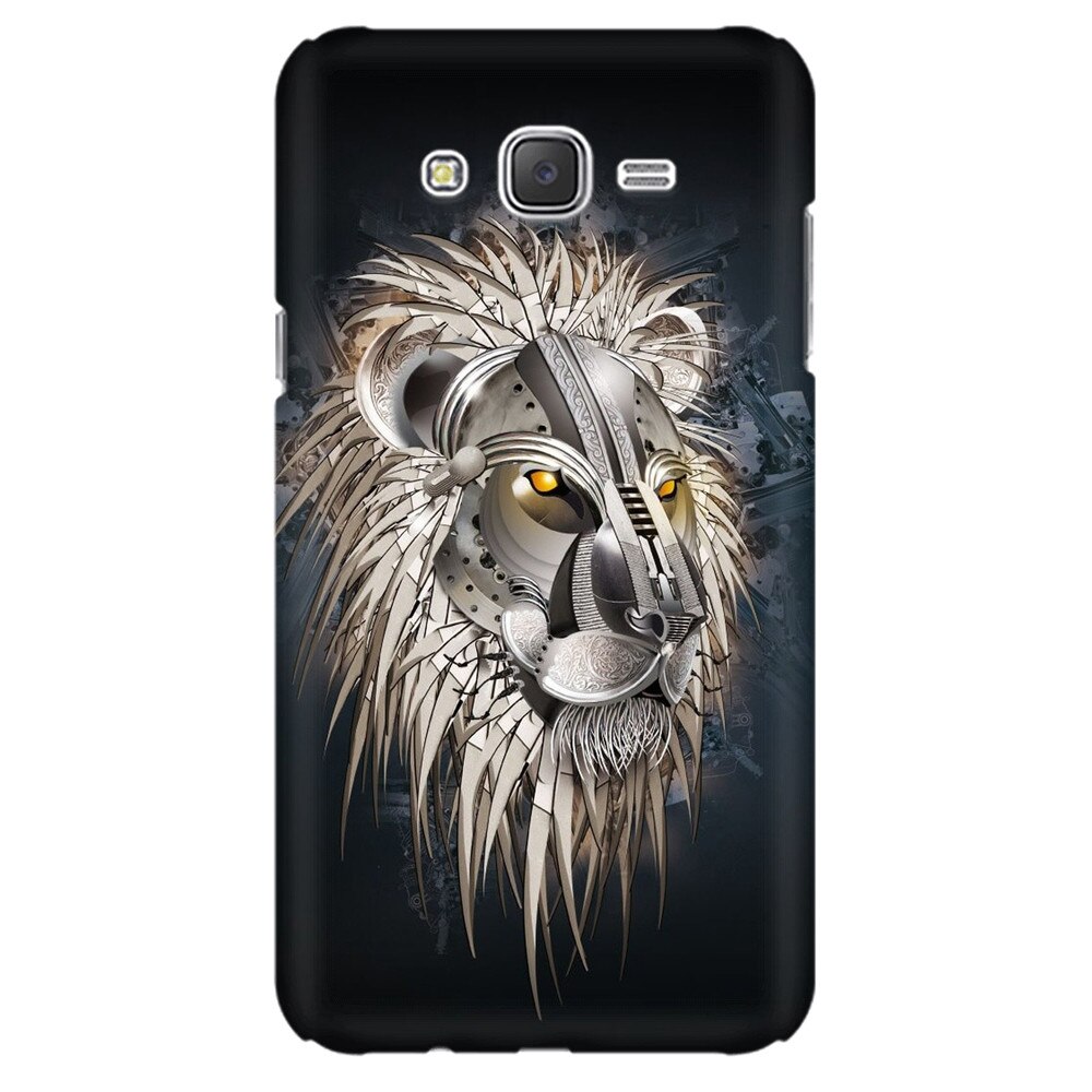 Husa silicon pentru Samsung Galaxy J1, Abstract Lion 001