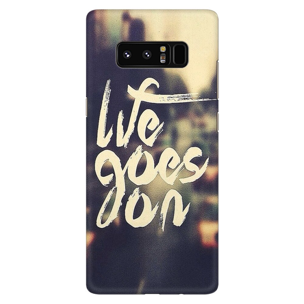 Husa silicon pentru Samsung Galaxy Note 8, Life Goes On