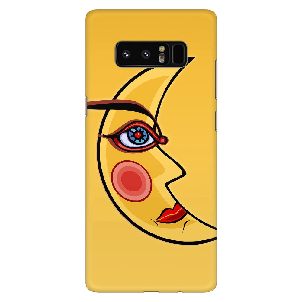 Husa silicon pentru Samsung Galaxy Note 8, Yellow Moon