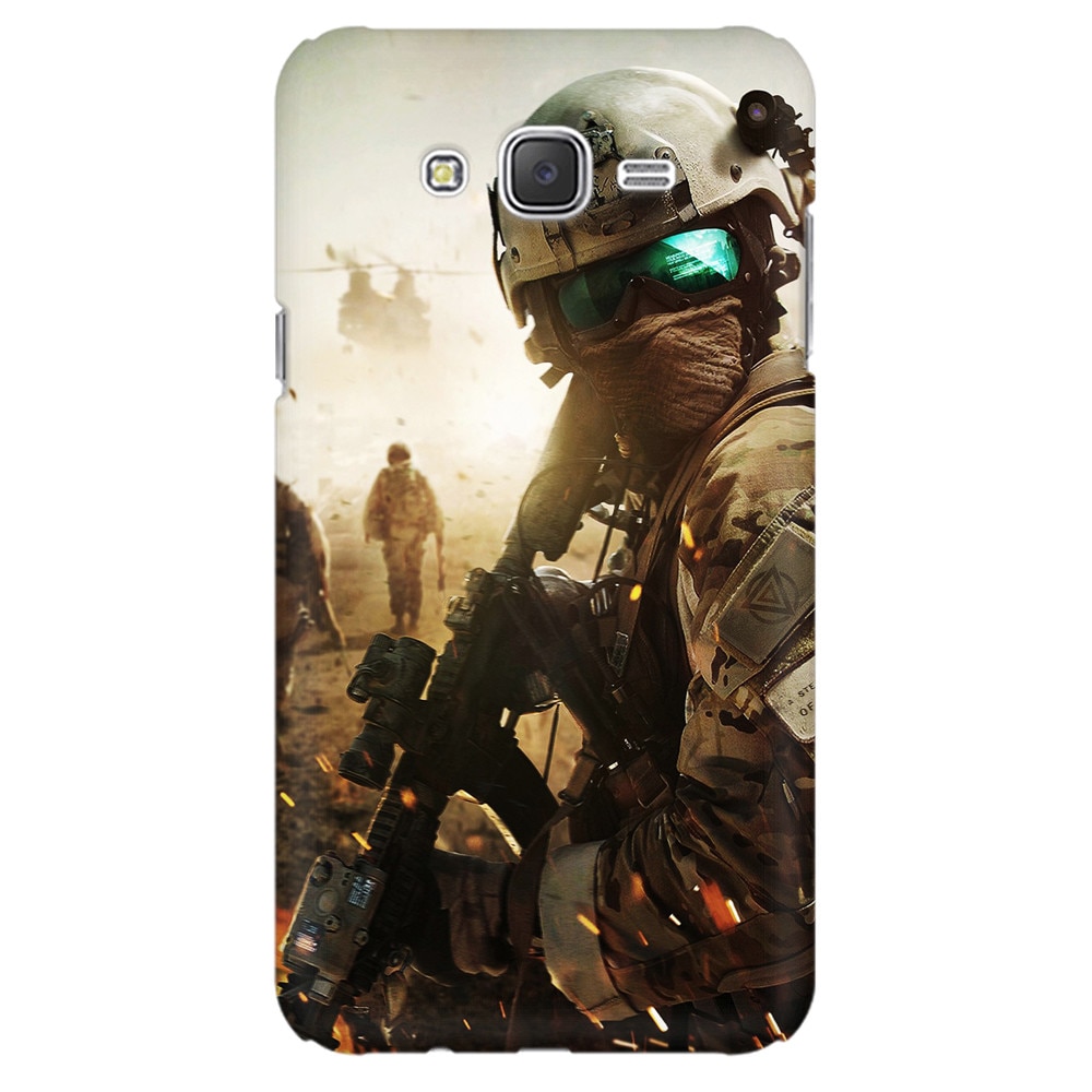 Husa silicon pentru Samsung Galaxy J1, Battlefield