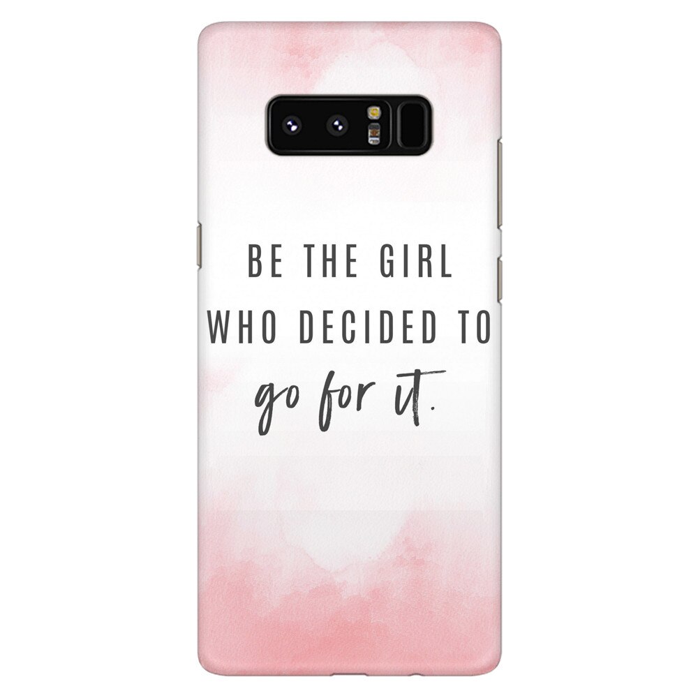 Husa silicon pentru Samsung Galaxy Note 8, Quotes Pink