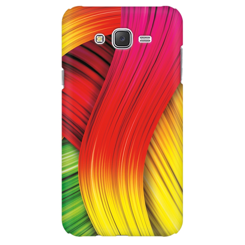 Husa silicon pentru Samsung Galaxy J1 Ace, Colorful Abstract