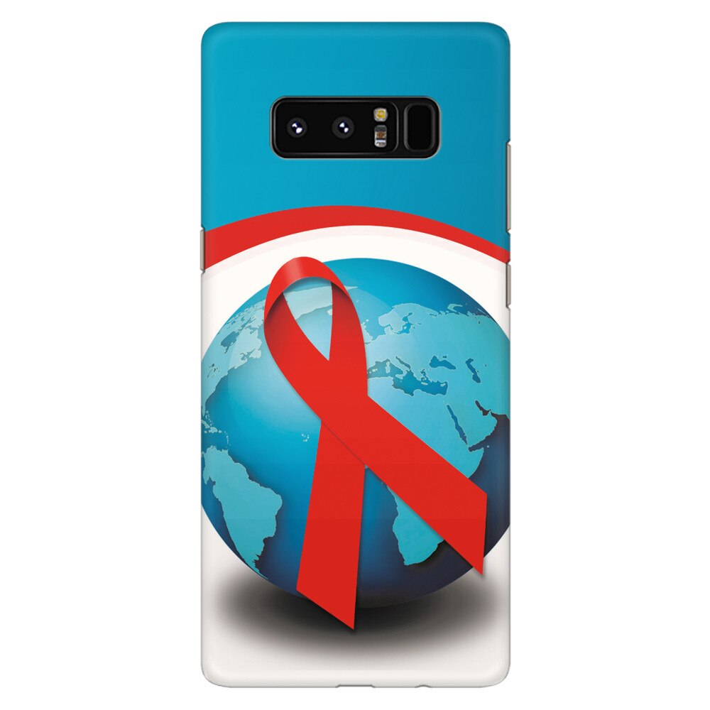 Husa silicon pentru Samsung Galaxy Note 8, World Aids Day