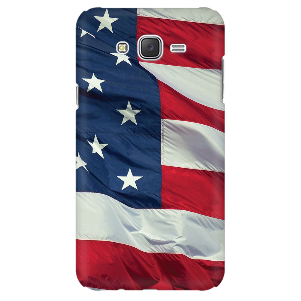 Husa silicon pentru Samsung Galaxy J1 Ace, American Flag Illustration