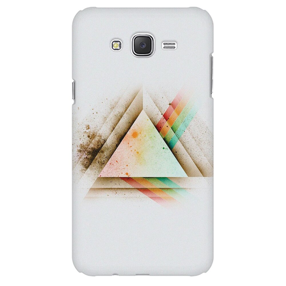 Husa silicon pentru Samsung Galaxy J1 2016, Abstract Grunge Light Triangle