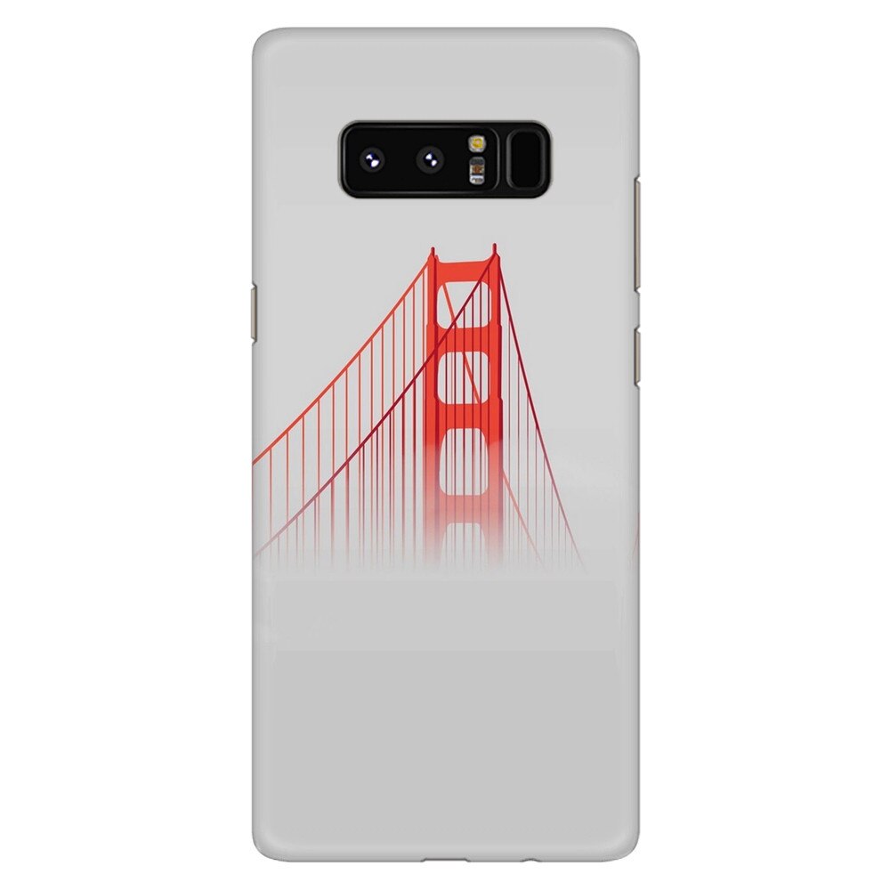 Husa silicon pentru Samsung Galaxy Note 8, Red Bridge In Clouds