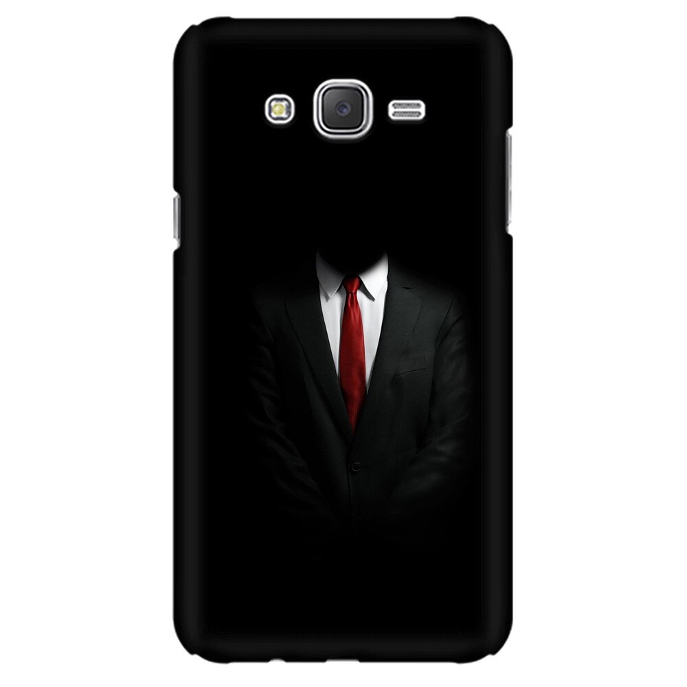 Husa silicon pentru Samsung Galaxy J1, Mystery Man In Suit
