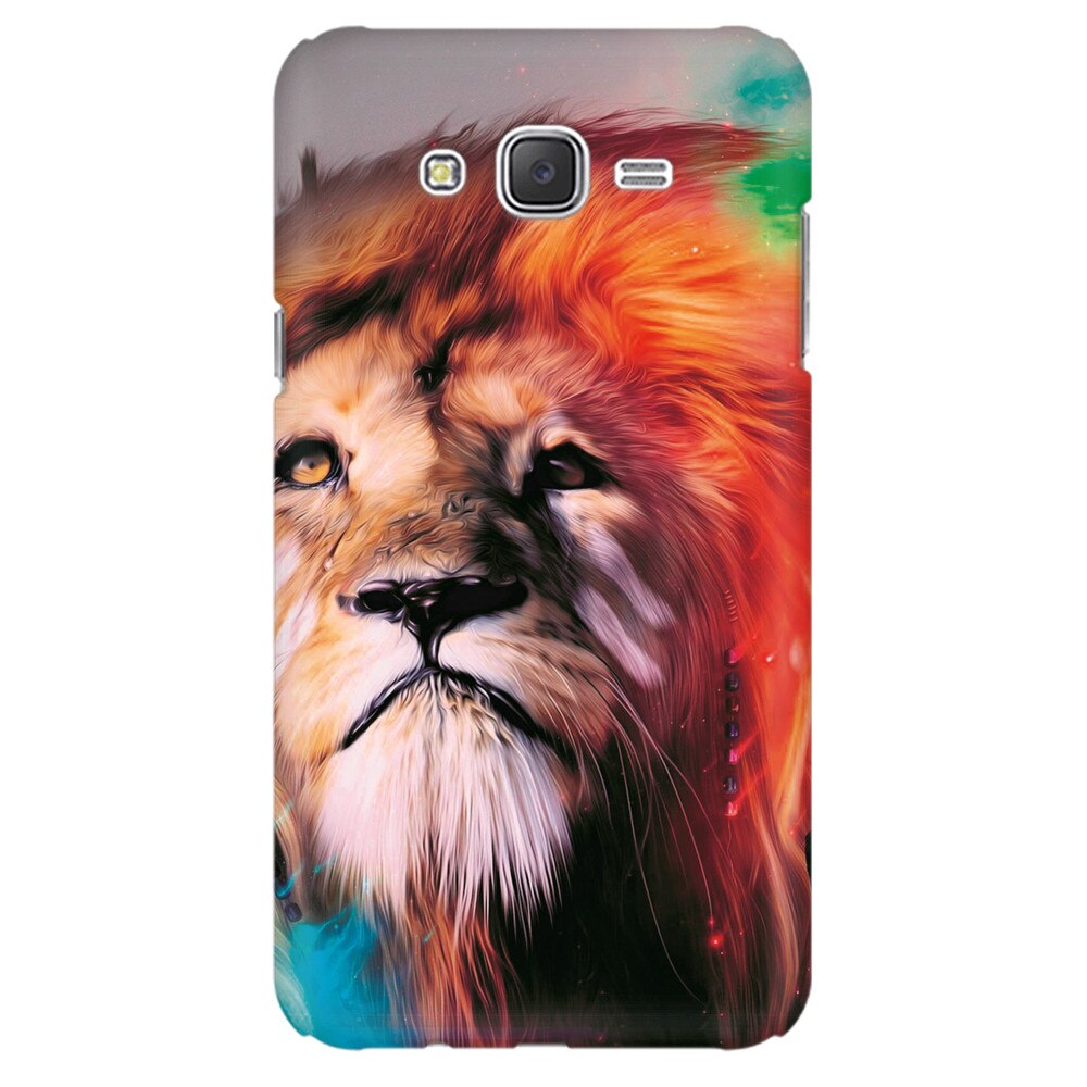 Husa silicon pentru Samsung Galaxy J1 2016, Awesome Art Of Lion