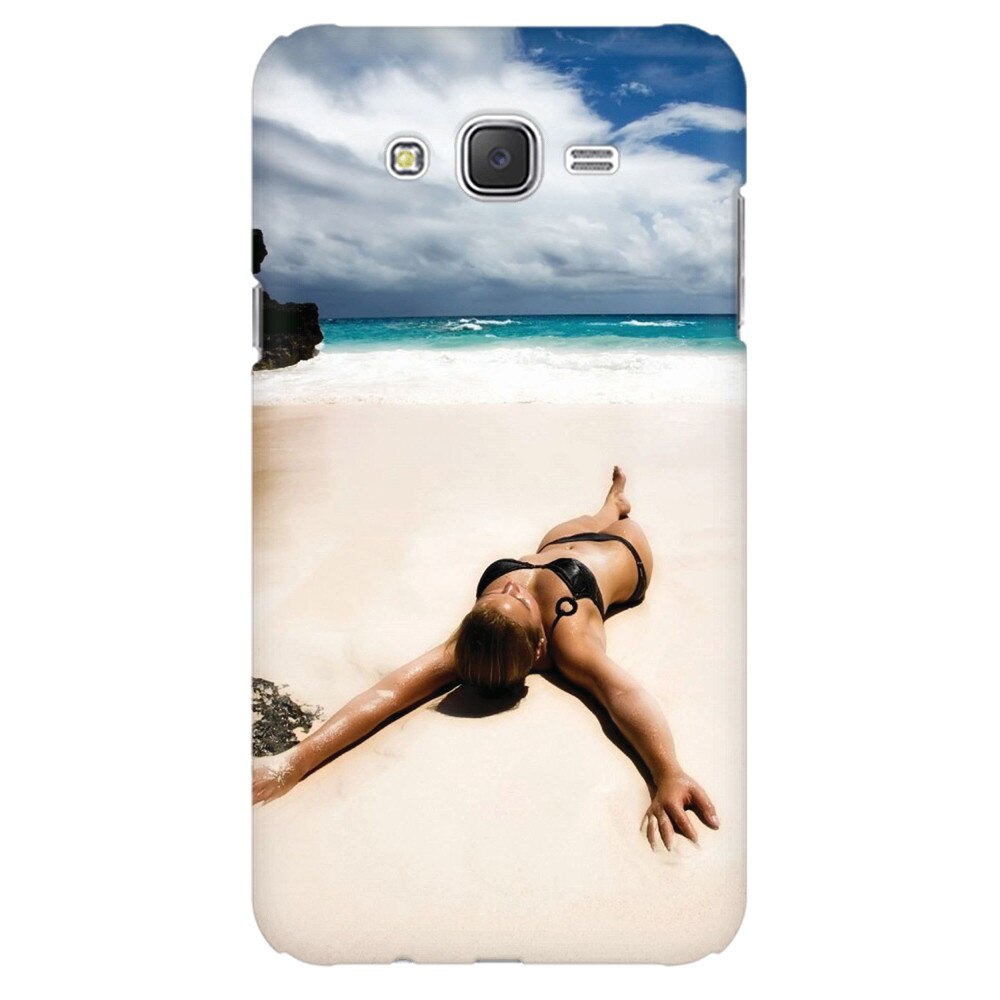 Husa silicon pentru Samsung Galaxy J1 2016, Beach Lounging