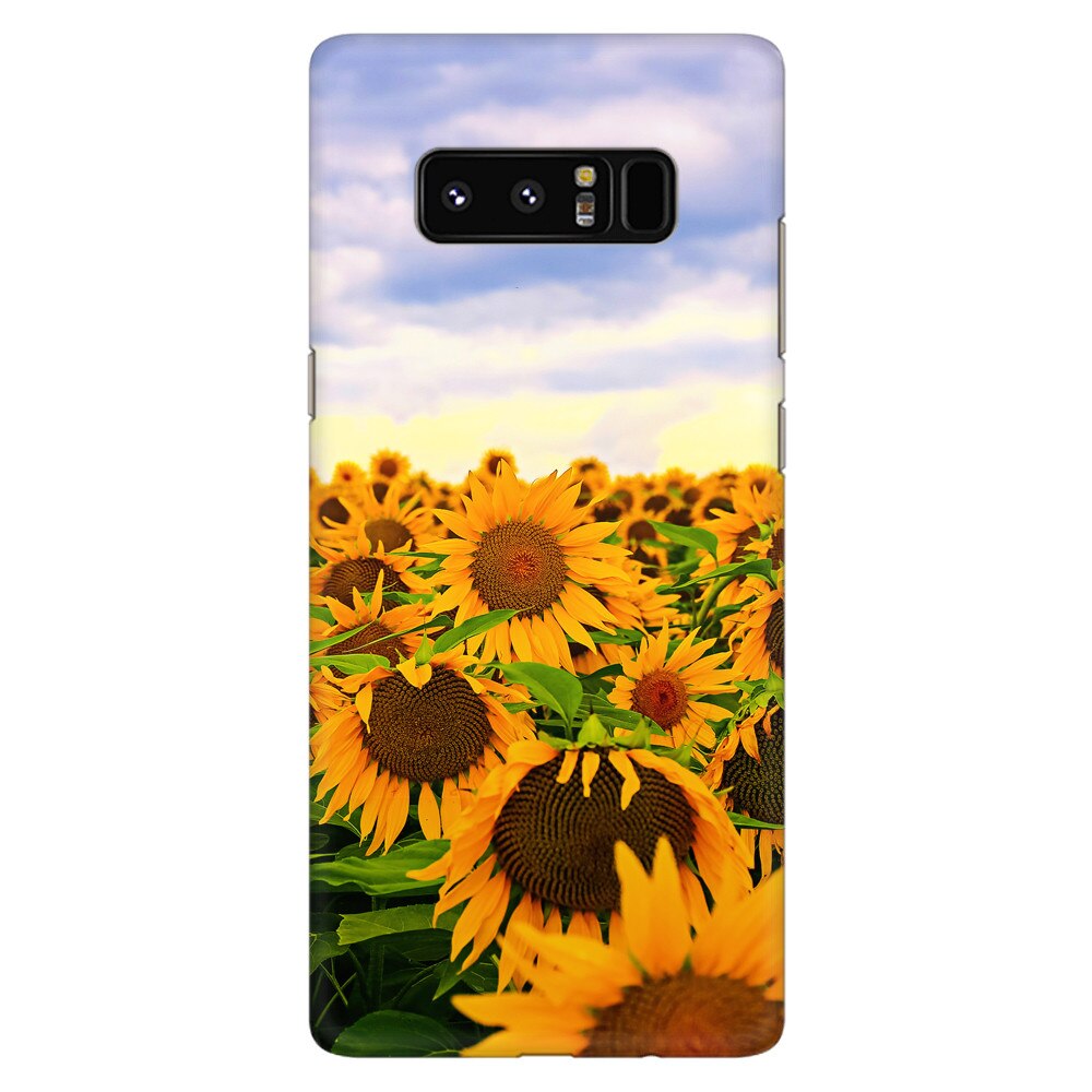 Husa silicon pentru Samsung Galaxy Note 8, Sunflowers